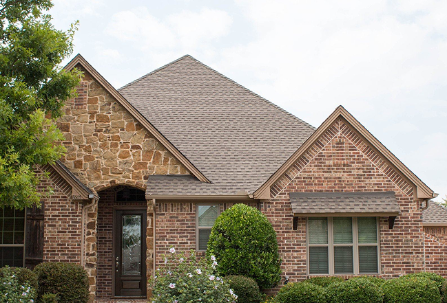 Texas house with a new roof